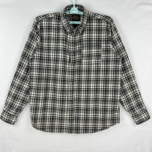 Mountain Ridge Explore Life Men's Long Sleeve Black White Plaid Shirt XL Buttons - Picture 1 of 10